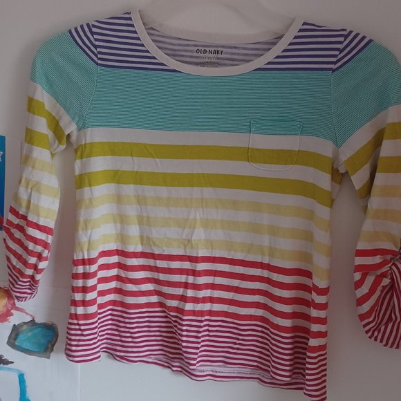 Girls bundle: Old navy and H&M long sleeve shirts- size S/M - Picture 2 of 7